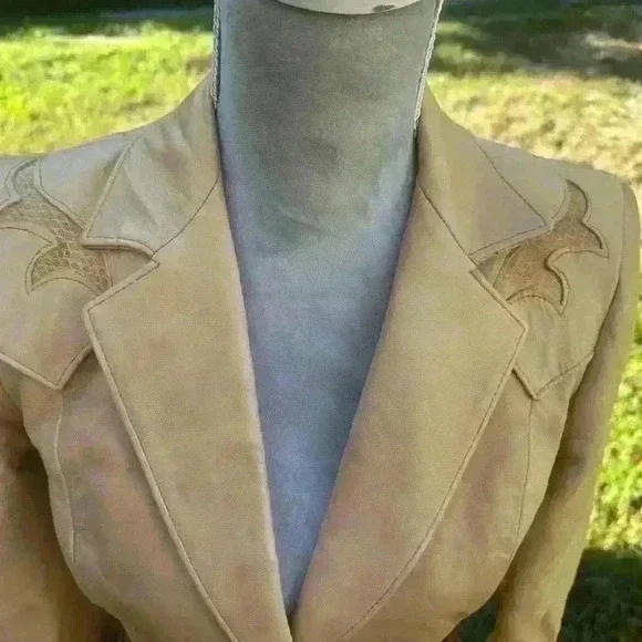 Ms. Pioneer Albuquerque leather jacket. Size 10. Vintage rockabilly western - Picture 7 of 15